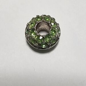 Elegant Green Gemstone Bead Charm Pandora-like